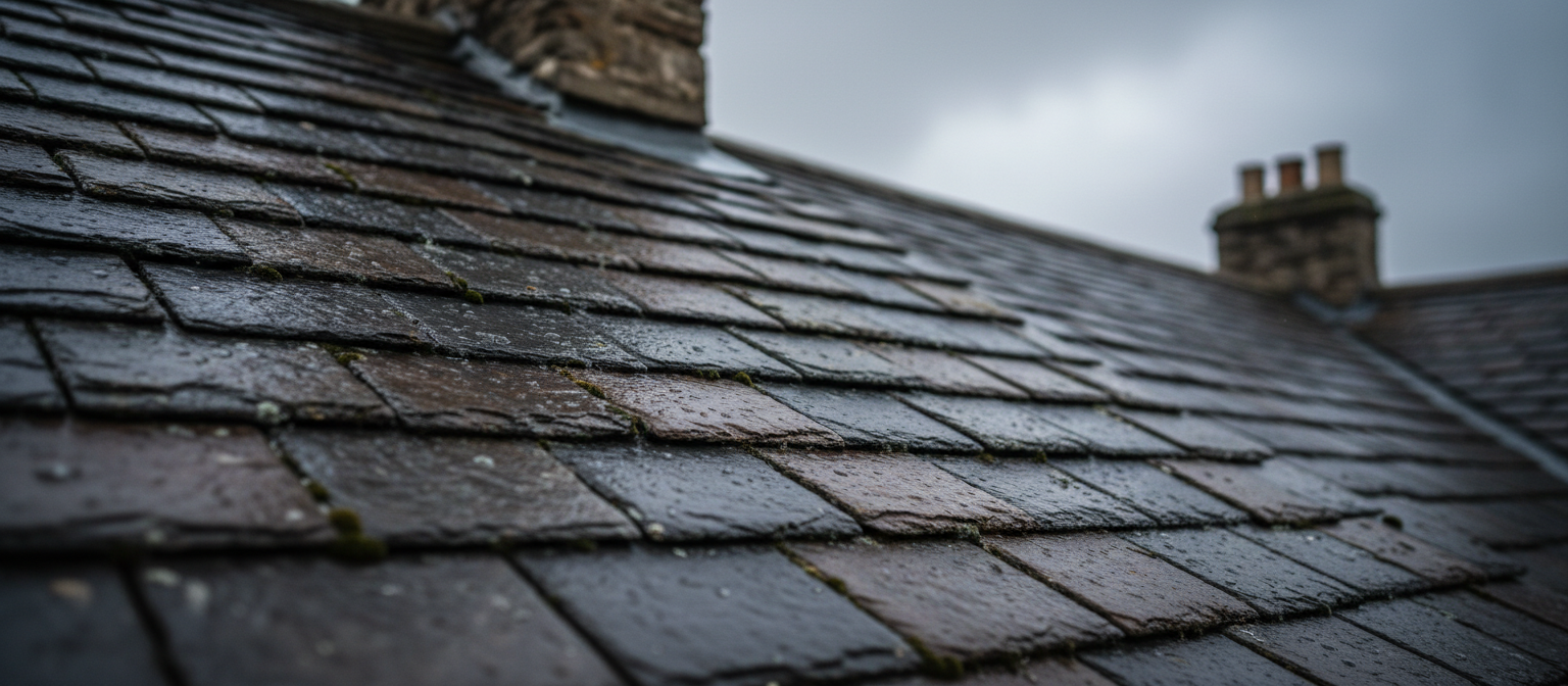 Slate roofing
