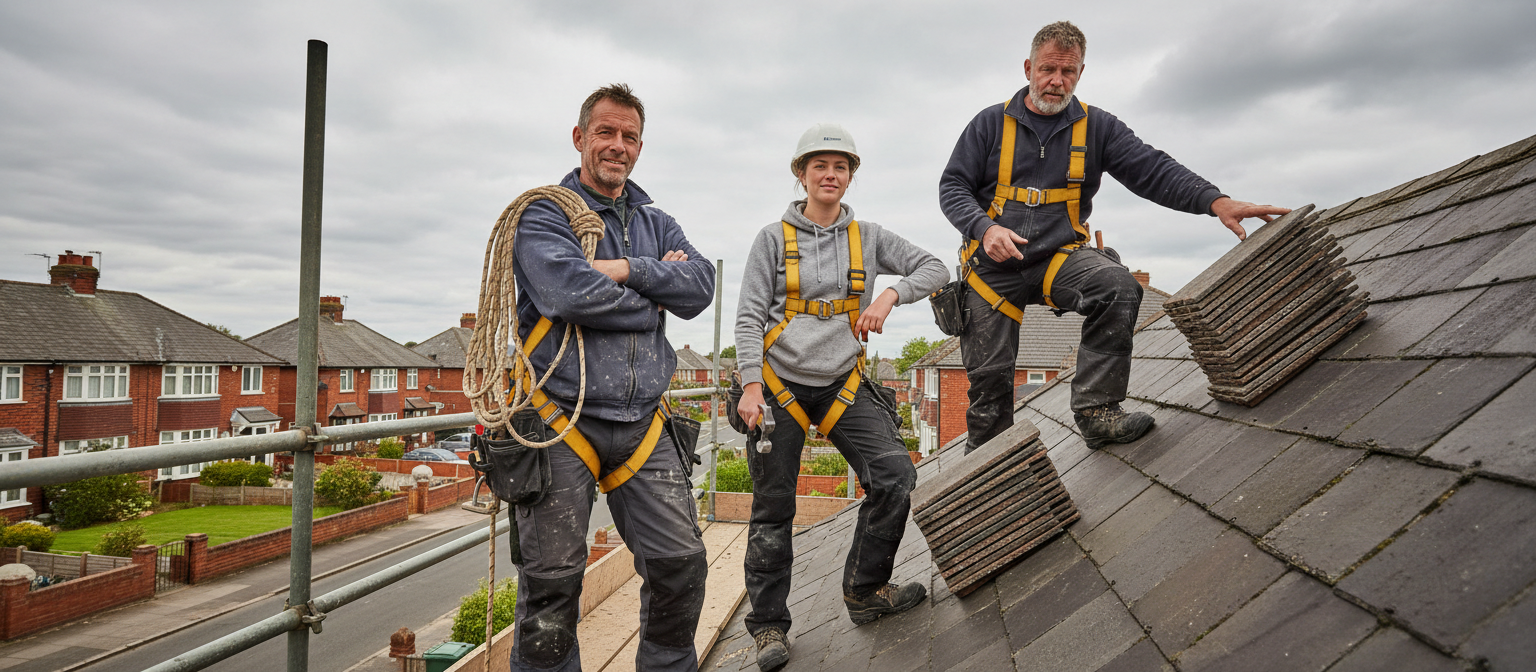 Our roofing team